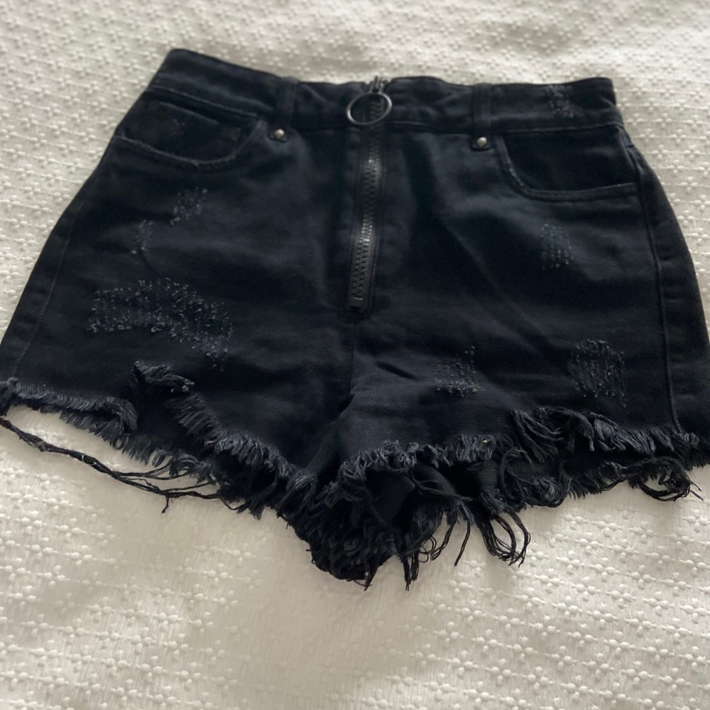 Little black denim shorts